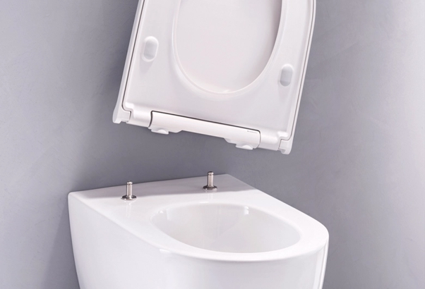 witte zitting van een toilet
